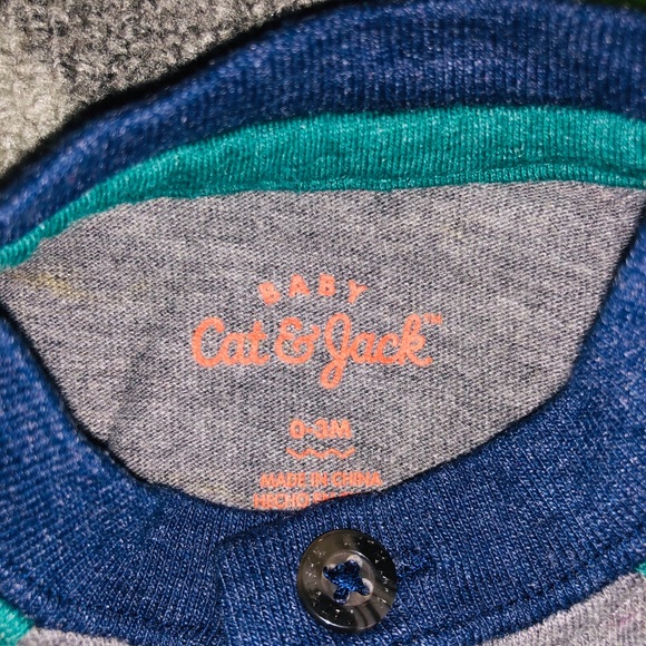 Cat & Jack Baby Boy 3-Piece Outfit – Vest, Shirt & Pants | 0–3 Months - Picture 6 of 8